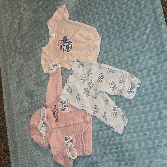 Disney Other - Disney Baby - 3 Piece Minnie Mouse Outfit